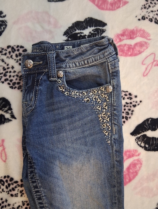 Miss Me Denim - MISS ME cheetah print jeans